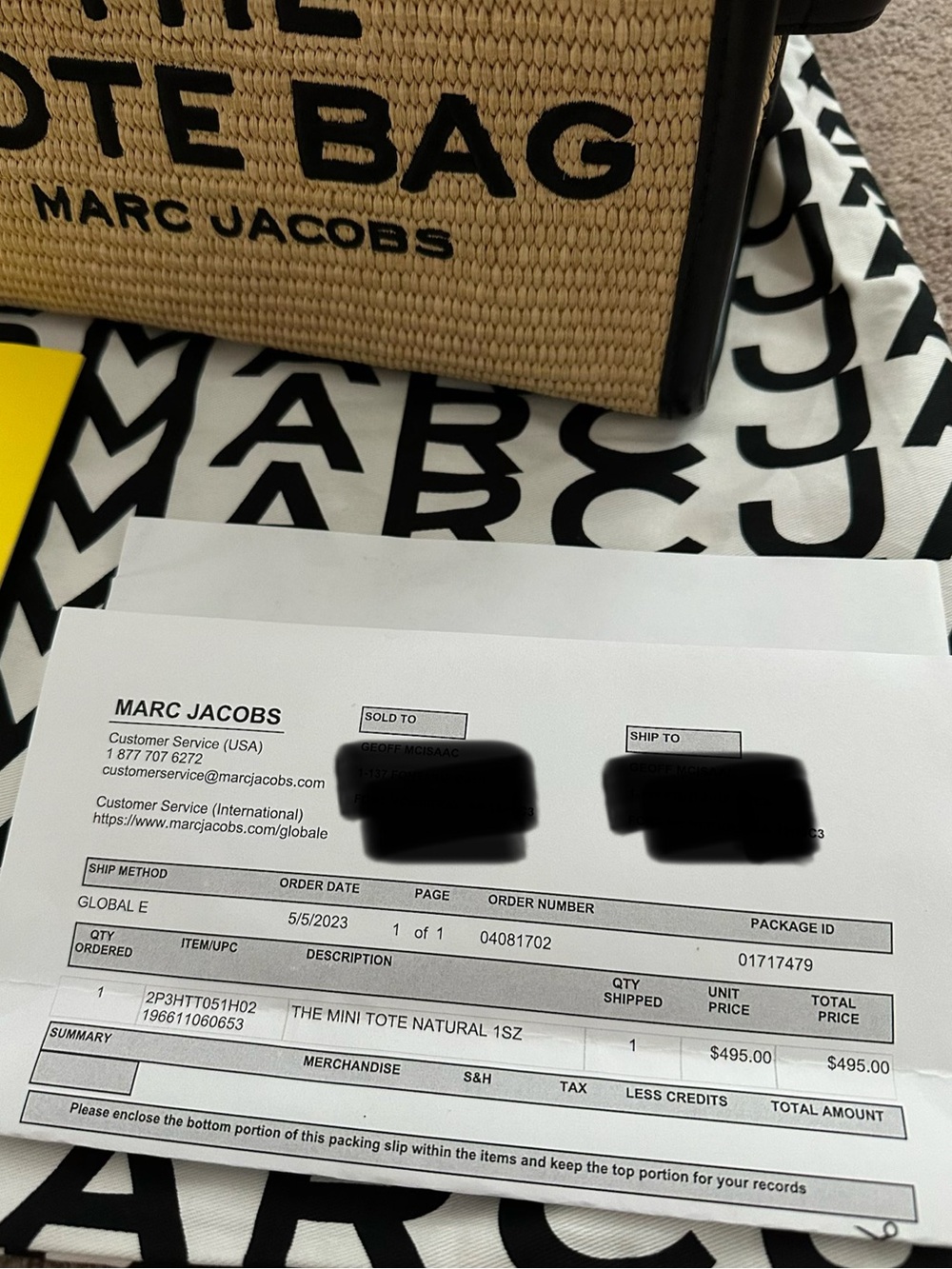 Authentic Marc Jacobs Mini Tote - Picture 4 of 9